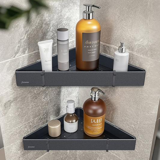 FIESONO 2-Tier Corner Shower Shelves