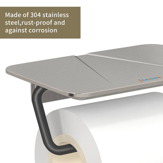 FIESONO Toilet Paper Holder with Shelf