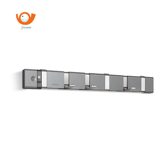FIESONO Stainless Steel Wall Mount Folding Coat Hooks with 2 Foldable Space Saving Hooks