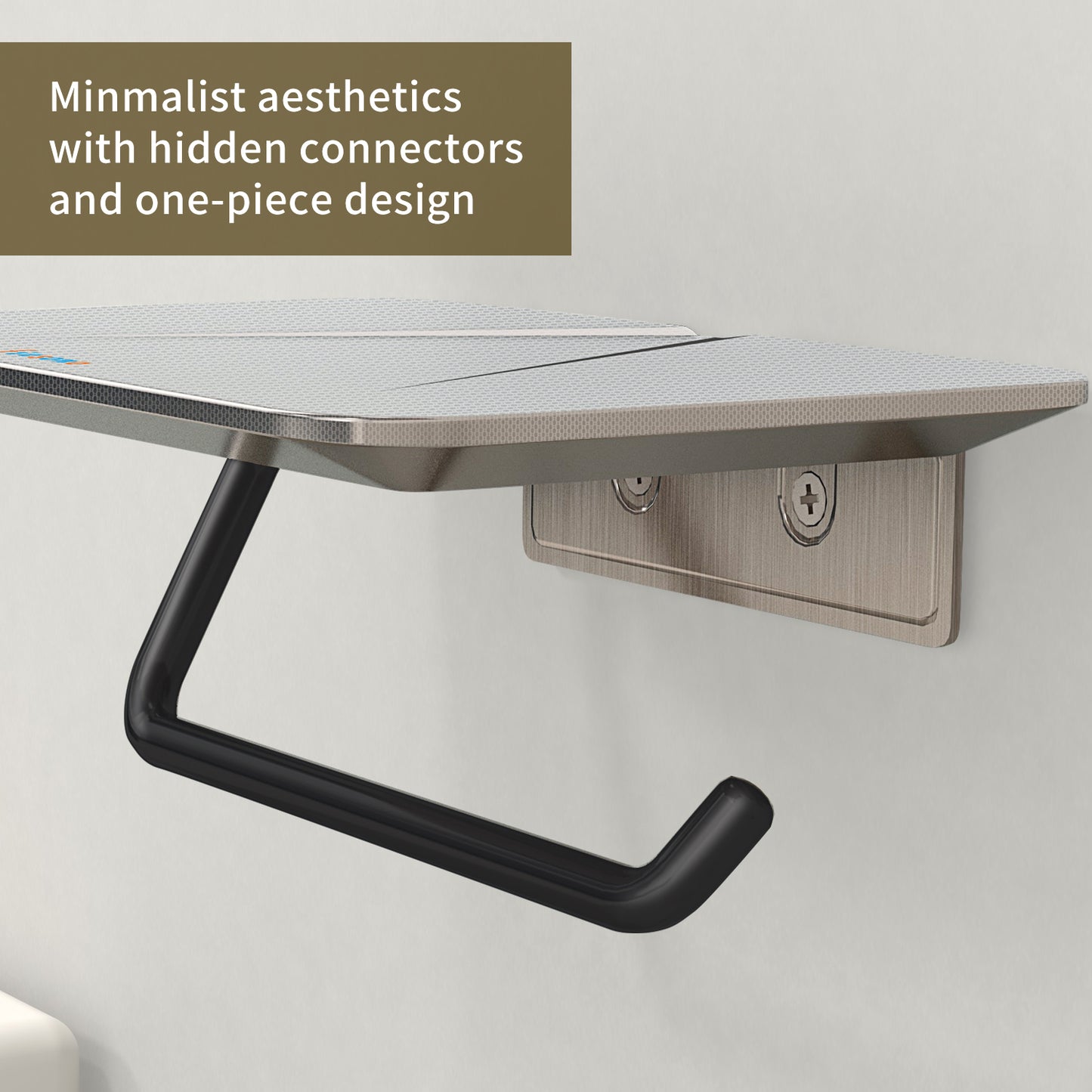 FIESONO Toilet Paper Holder with Shelf