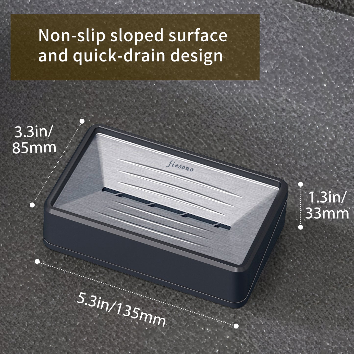 FIESONO Stainless Steel Soap Dish Holder
