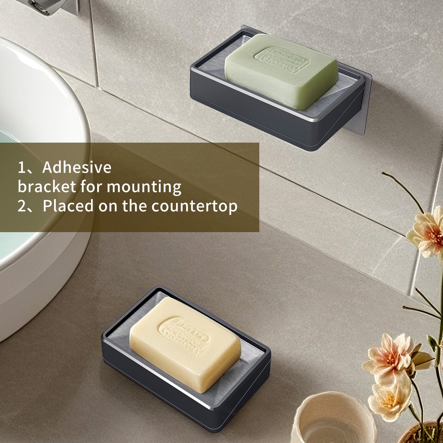 FIESONO Stainless Steel Soap Dish Holder
