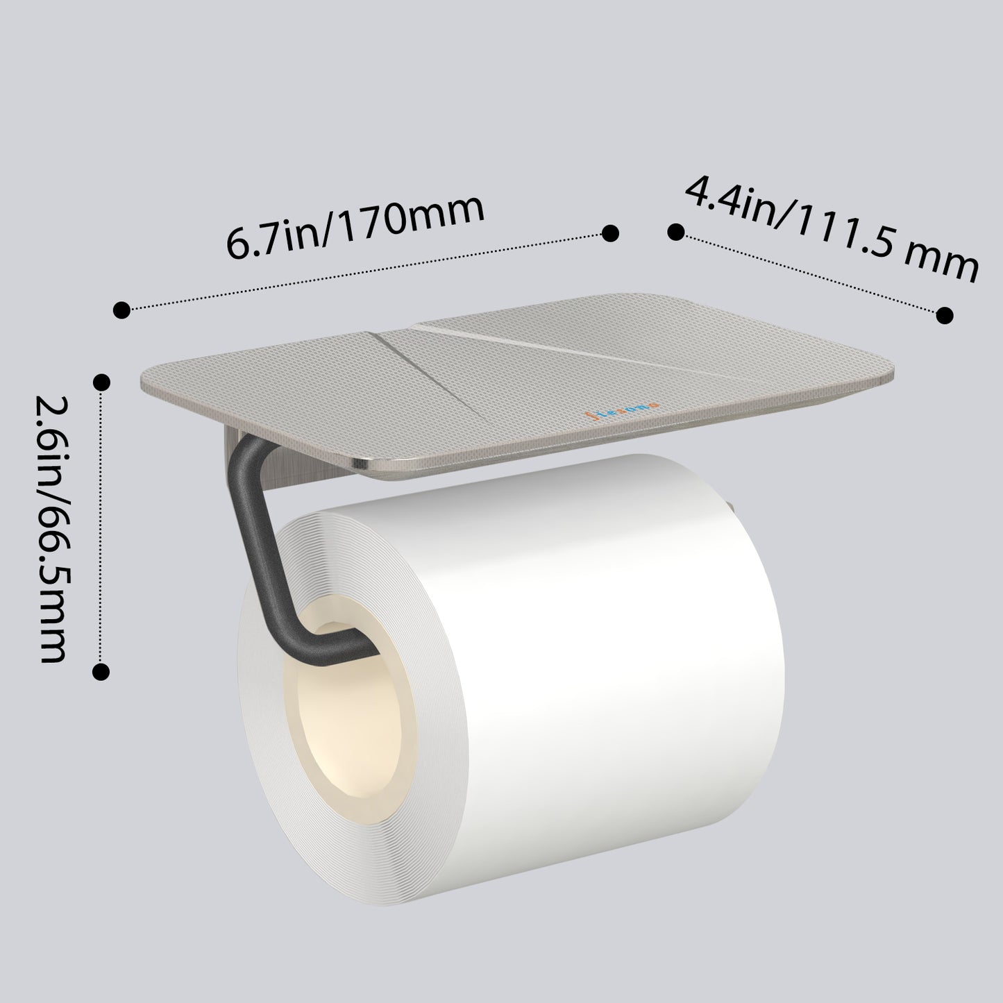 FIESONO Toilet Paper Holder with Shelf
