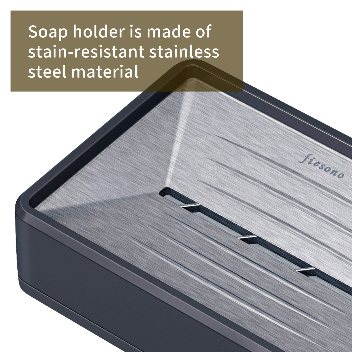 FIESONO Stainless Steel Soap Dish Holder
