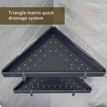 FIESONO 2-Tier Corner Shower Shelves